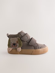 Chocolate Brown Dog Standard Fit (F) Touch Fastening Boots - Image 2 of 5