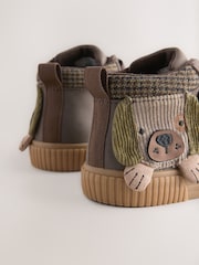 Chocolate Brown Dog Standard Fit (F) Touch Fastening Boots - Image 4 of 5