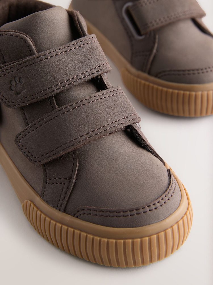 Chocolate Brown Dog Standard Fit (F) Touch Fastening Boots - Image 5 of 5