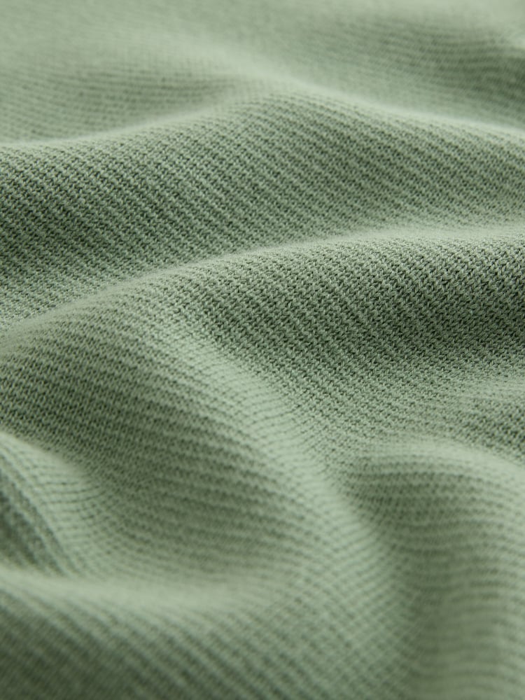 Sage Green Plain Regular Fit Premium Quarter Zip Jumper - Image 7 of 7 Sage Green Plain Regular Fit Premium Quarter Zip Jumper - Image 7 of 7
