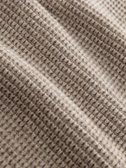 Neutral Regular Fit Textured Premium Quarter Zip Jumper - Image 7 of 8