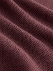 Rose Pink Plain Regular Fit Premium Quarter Zip Jumper - Image 7 of 8