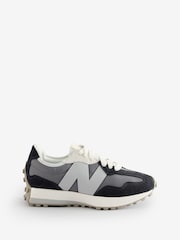 New Balance Black/Grey Womens 327 Trainers - Image 1 of 1