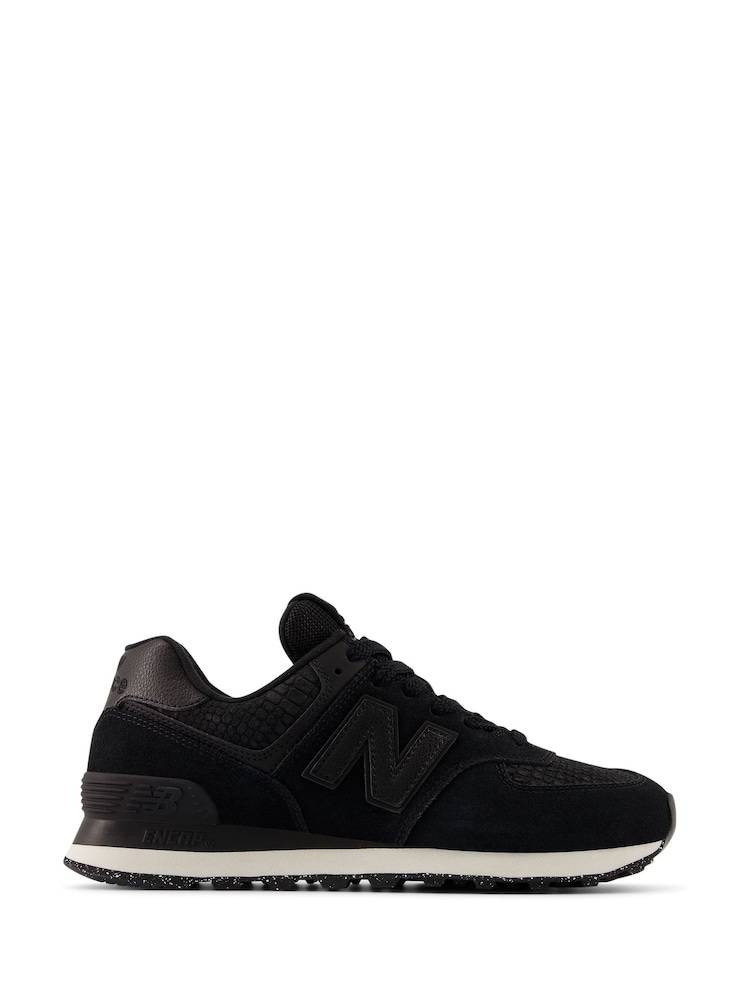 New Balance Black Womens 574 Trainers - Image 1 of 6 New Balance Black Womens 574 Trainers - Image 1 of 6