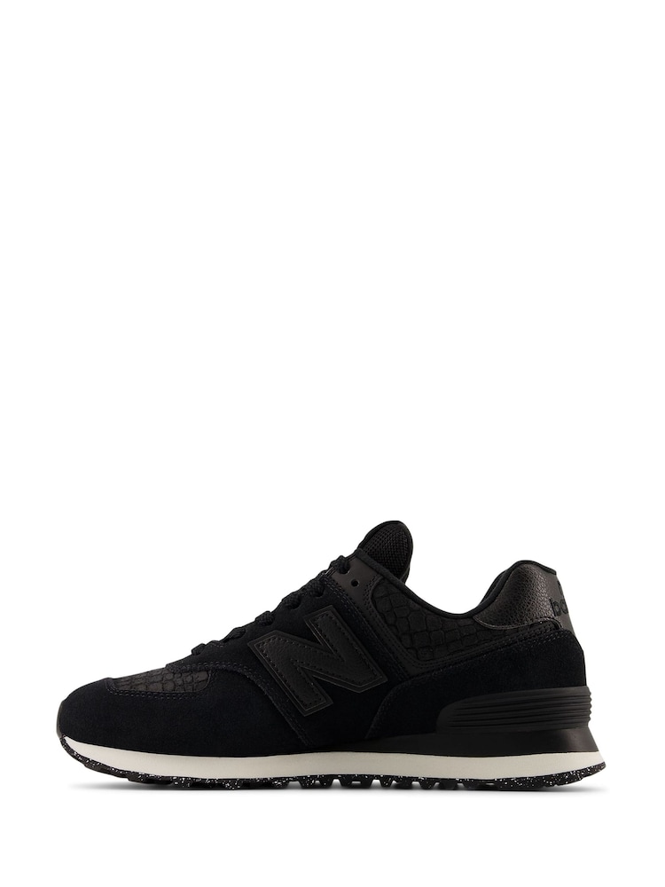 New Balance Black Womens 574 Trainers - Image 2 of 6 New Balance Black Womens 574 Trainers - Image 2 of 6