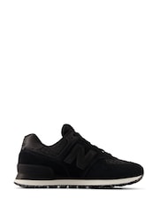 New Balance Black 574 Trainers - Image 8 of 8
