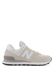 New Balance Cream Womens 574 Trainers - Image 1 of 8