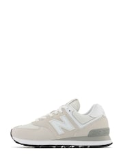 New Balance Cream Womens 574 Trainers - Image 2 of 8