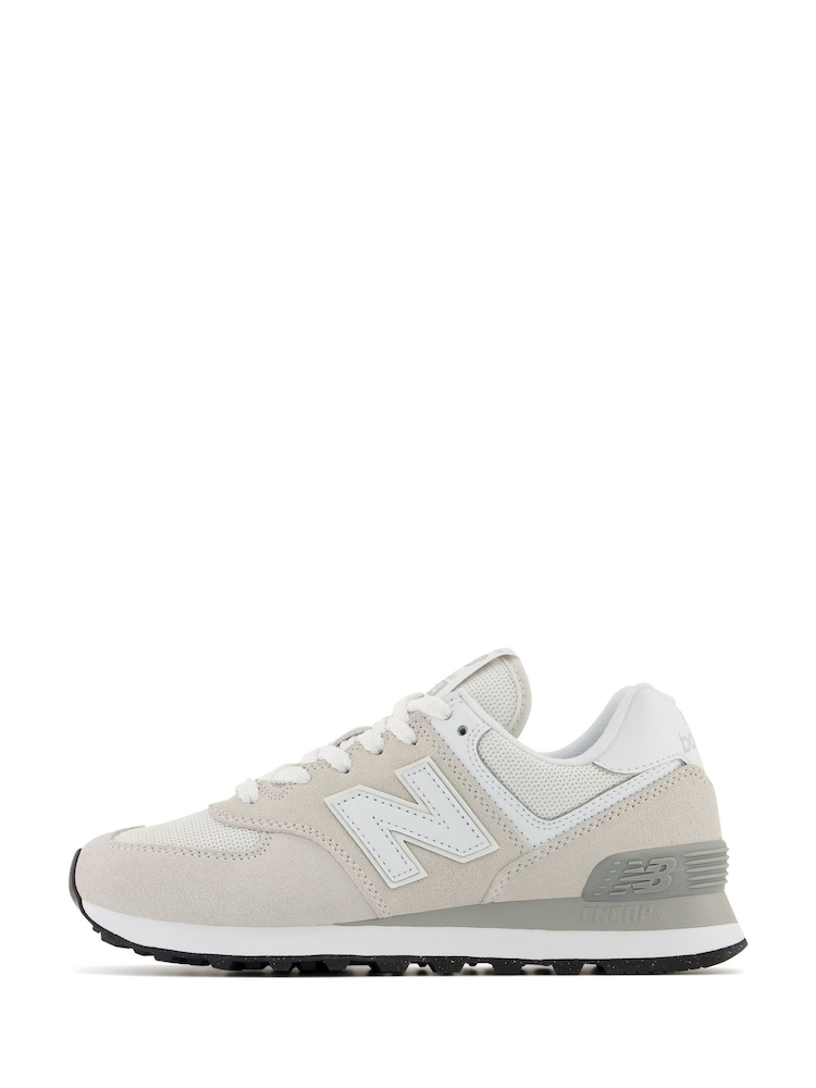 New Balance Cream Womens 574 Trainers - Image 2 of 8