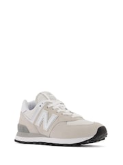New Balance Cream Womens 574 Trainers - Image 3 of 8