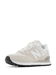 New Balance Cream Womens 574 Trainers - Image 4 of 8