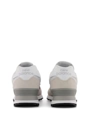 New Balance Cream Womens 574 Trainers - Image 6 of 8