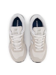 New Balance Cream Womens 574 Trainers - Image 7 of 8