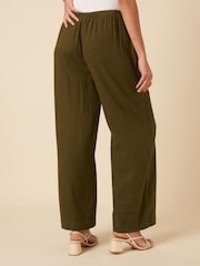 Nobodys Child Green Linen Wide Leg Shona Trousers - Image 2 of 4