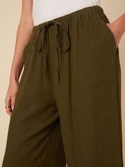Nobodys Child Green Linen Wide Leg Shona Trousers - Image 4 of 4