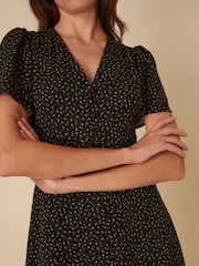 Nobodys Child Black Andie Joanie Bow Back Rosebud Mini Dress - Image 5 of 5