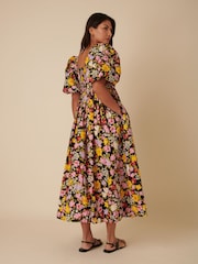 Nobodys Child Black Nova Lily Floral Midi Dress - Image 2 of 4