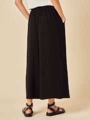 Nobodys Child Black Cropped Zenna Culotte Trousers - Image 3 of 5