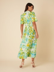 Nobodys Child Blue Sorcha Positano Lemon Scenic Midi Dress - Image 2 of 5