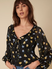 Nobodys Child Shameela Ruffle Floral Blouse - Image 1 of 4