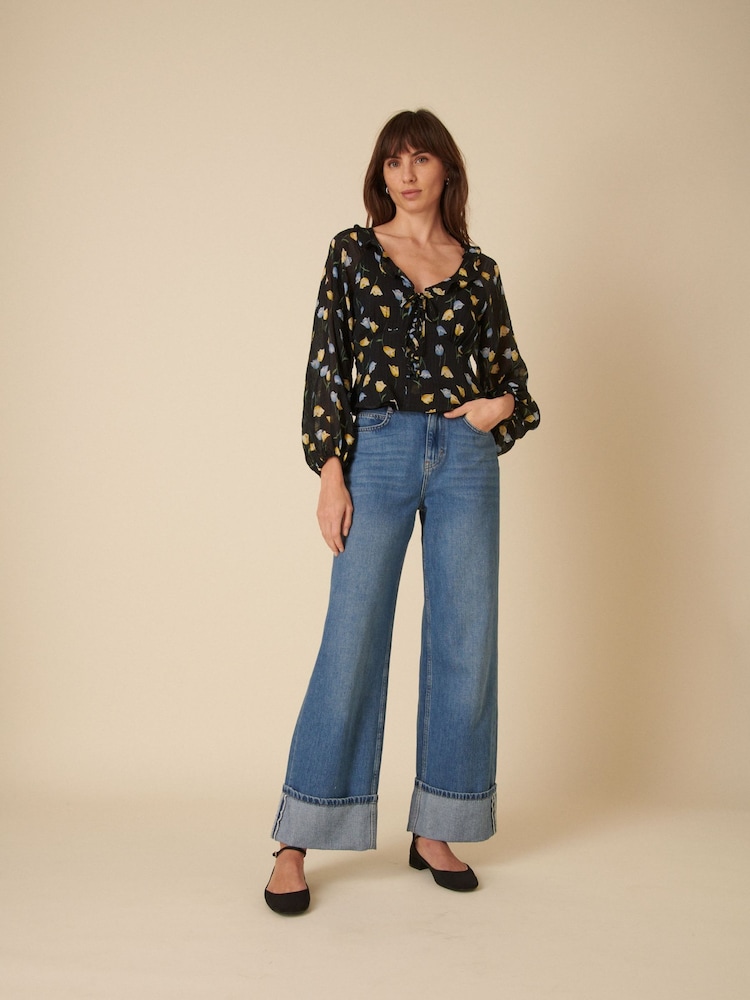 Nobodys Child Shameela Ruffle Floral Blouse - Image 3 of 4