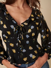 Nobodys Child Shameela Ruffle Floral Blouse - Image 4 of 4