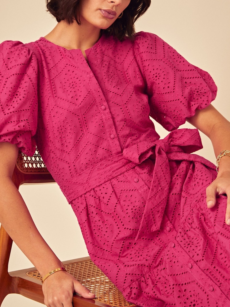 Nobodys Child Pink Marla Midi Dress - Image 4 of 4