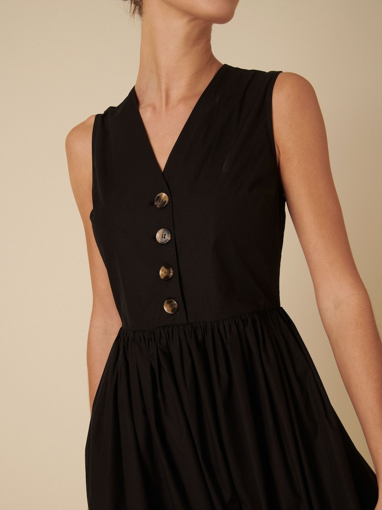Nobodys Child Black Oak Button Down Midi Dress - Image 5 of 5