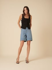 Nobodys Child Blue Brixton Denim Shorts - Image 3 of 4