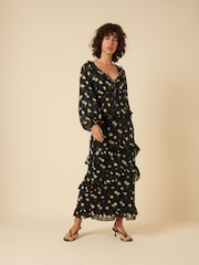 Nobodys Child Blanca Tiered Ruffle Floral Skirt - Image 3 of 5