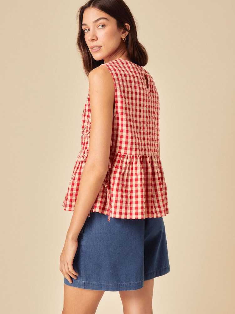 Nobodys Child Gingham Swing Tie Side Top - Bild 2 von 6 Nobodys Child Gingham Swing Tie Side Top - Bild 2 von 6
