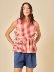 Nobodys Child Gingham Swing Tie Side Top - Bild 3 von 6