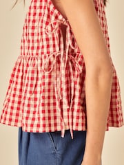 Nobodys Child Gingham Swing Tie Side Top - Bild 4 von 6