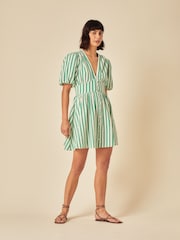 Nobodys Child Green Blanca Tiered Ruffle Floral Skirt - Image 2 of 5
