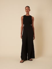 Nobodys Child Black RuthTie Back Wide Leg Jumpsuit - Image 2 of 5