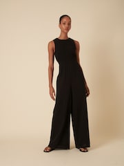 Nobodys Child Black RuthTie Back Wide Leg Jumpsuit - Image 3 of 5