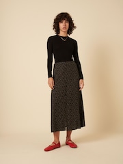 Nobodys Child Black Sadie Floral Skirt - Image 3 of 4