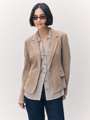 VERO MODA Natural Fitted Blazer - Image 1 of 7
