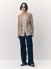 VERO MODA Natural Fitted Blazer - Image 4 of 7