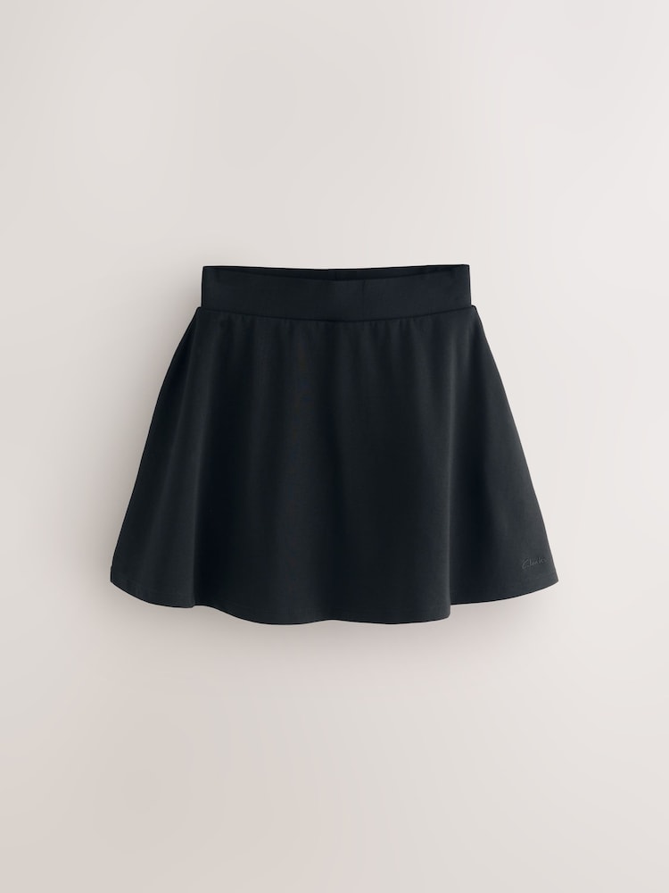 Clarks Black Girls Jersey School Skort - Image 1 of 5