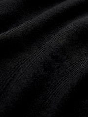 Black Regular Fit Cotton Rich Roll Neck Jumper - Image 6 of 7