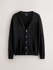 Black Regular Fit Cotton Rich Cardigan - Image 1 of 3