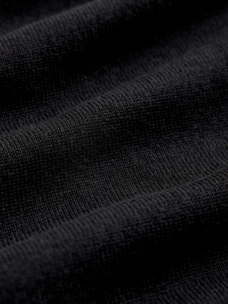Black Regular Fit Cotton Rich Cardigan - Image 2 of 3