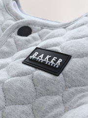 Baker by Ted Baker Grey Quilted Jacket T-Shirt And Joggers Set - Image 6 of 9