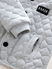 Baker by Ted Baker Grey Quilted Jacket T-Shirt And Joggers Set - Image 7 of 9