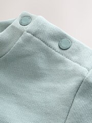 Baker by Ted Baker Stone/Green Gilet Sweatshirt and Joggers Set - Image 11 of 15