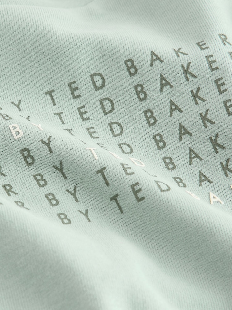 Baker by Ted Baker 2 Pack Stone/Charcoal/Green/Khaki T-Shirts and Leggings Set - Image 9 of 9