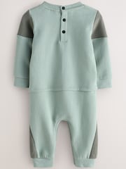 Baker by Ted Baker Green Panel Romper - Image 2 of 7