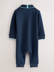 Baker by Ted Baker Navy Long Sleeve Graphic Romper - Image 2 of 5