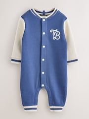 Baker by Ted Baker Blue Varsity Romper - Image 1 of 6